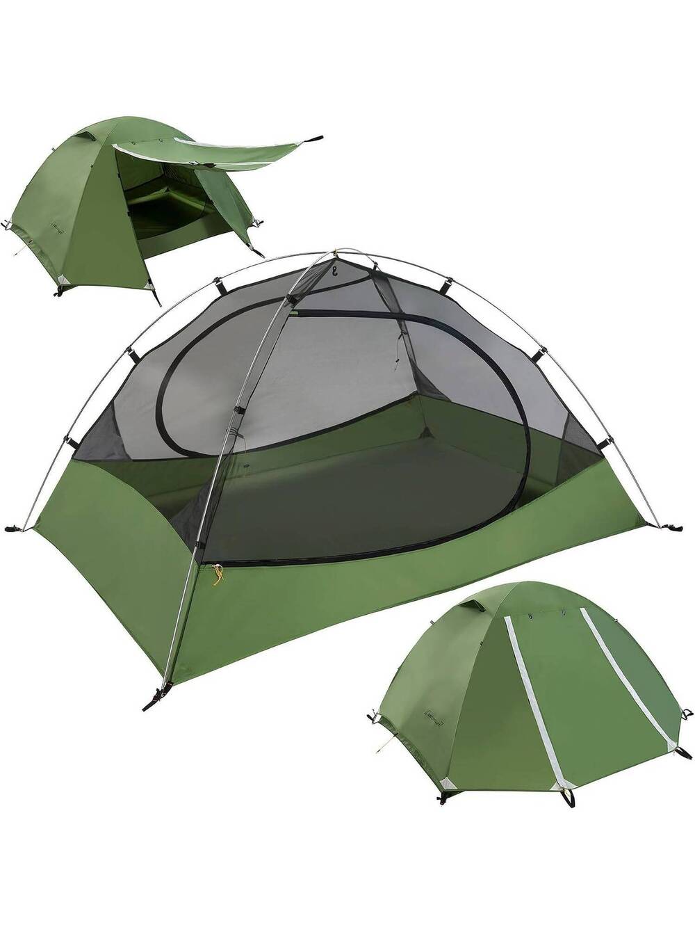 2 Person Lightweight Backpacking Tent Ultralight Camping Tent One to Four Person